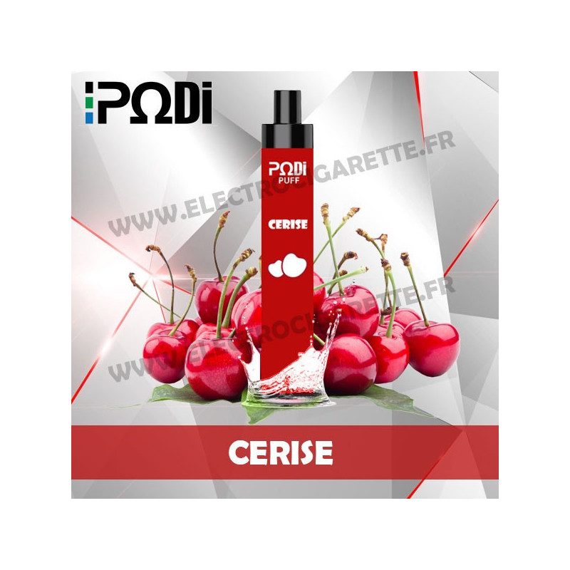 Cerise - PodiPuff - Podissime - Cigarette jetable