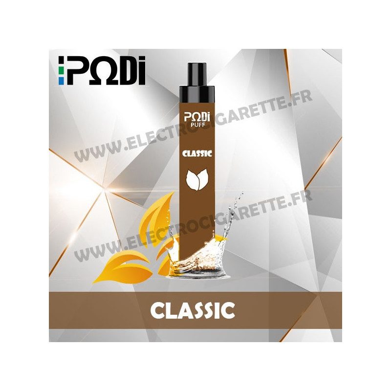 Classic - PodiPuff - Podissime - Cigarette jetable