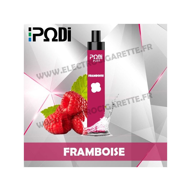 Framboise - PodiPuff - Podissime - Cigarette jetable