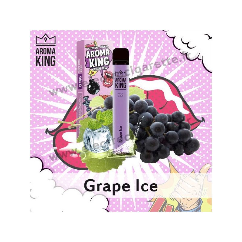 Grape Ice - Hookah - Aroma King - Vape Pen - Cigarette jetable