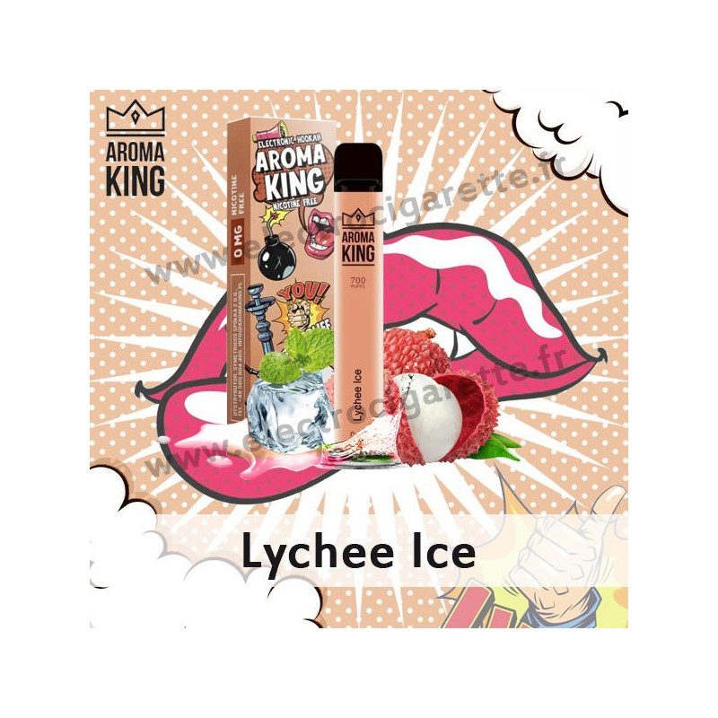 Lychee Ice - Hookah - Aroma King - Vape Pen - Cigarette jetable