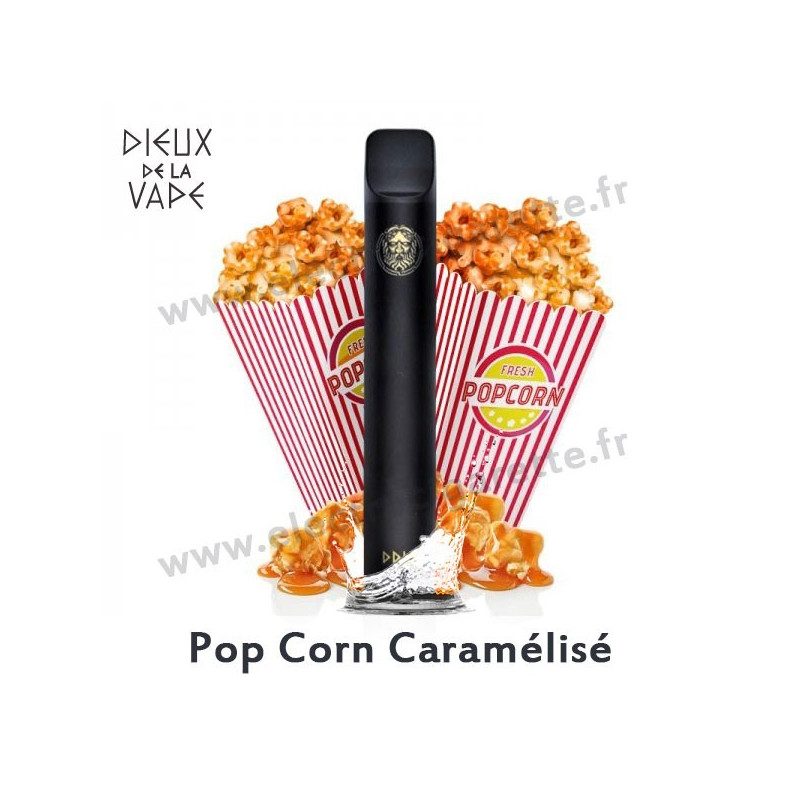 Pop Corn Caramélisé - Dieux de la Vape - Vape Pen - Cigarette jetable