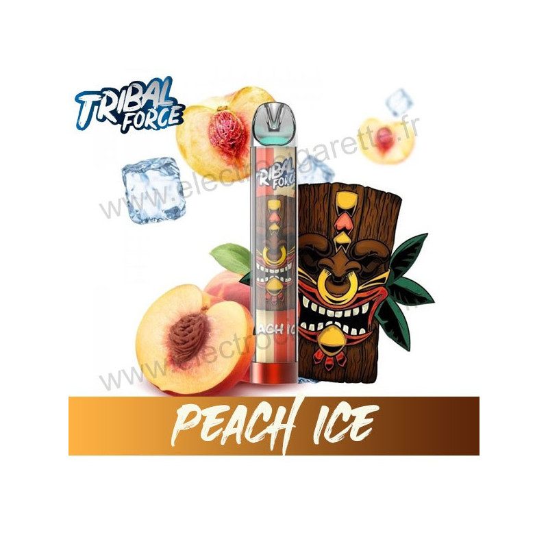 Peach Ice - Tribal Force - Vape Pen - Cigarette jetable
