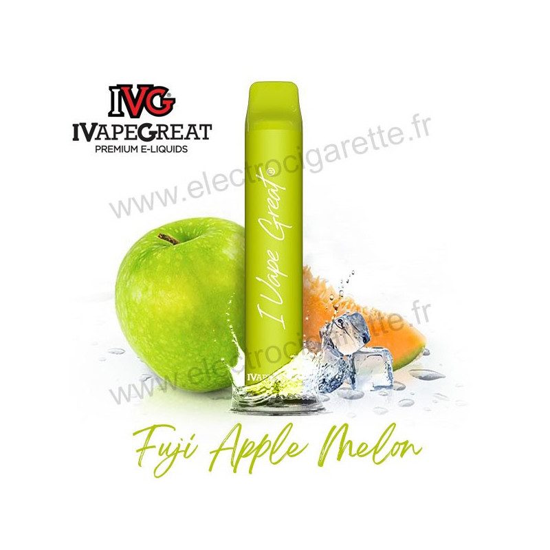 Fuji Apple Melon - I Vape Great Plus - IVG - Puff Vape Pen - Cigarette jetable