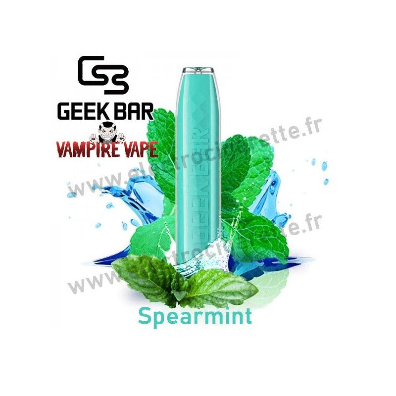 Spearmint - Geek Bar - Geek Vape - Vampire Vape - Vape Pen - Cigarette jetable