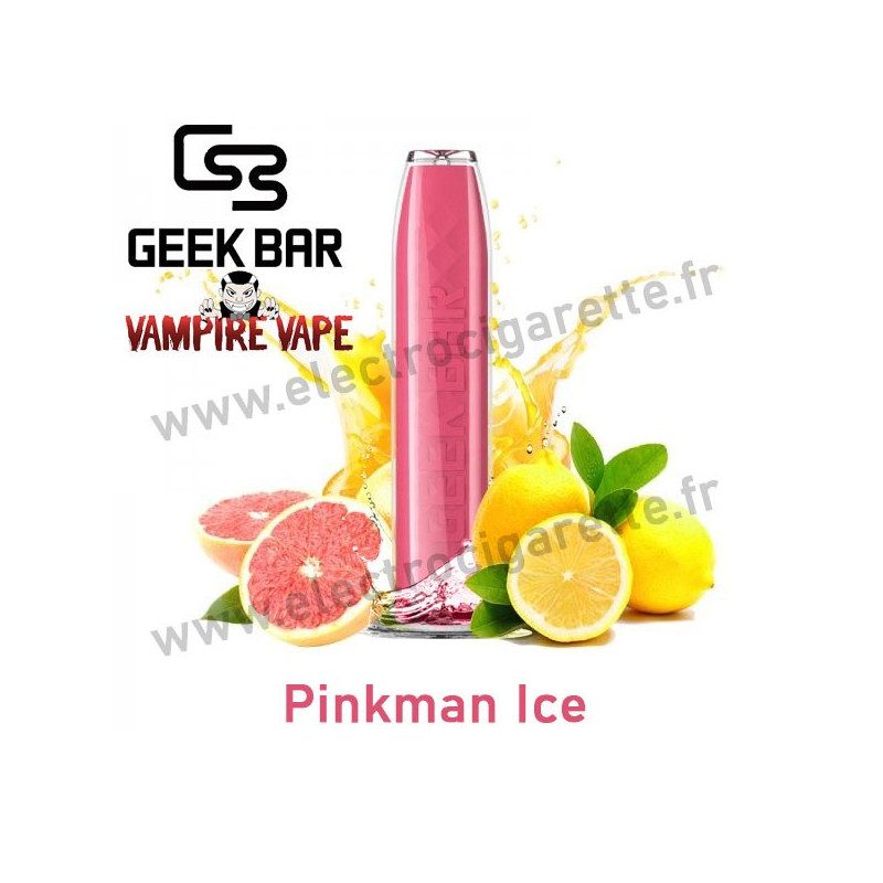 Pinkman Ice - Geek Bar - Geek Vape - Vampire Vape - Vape Pen - Cigarette jetable