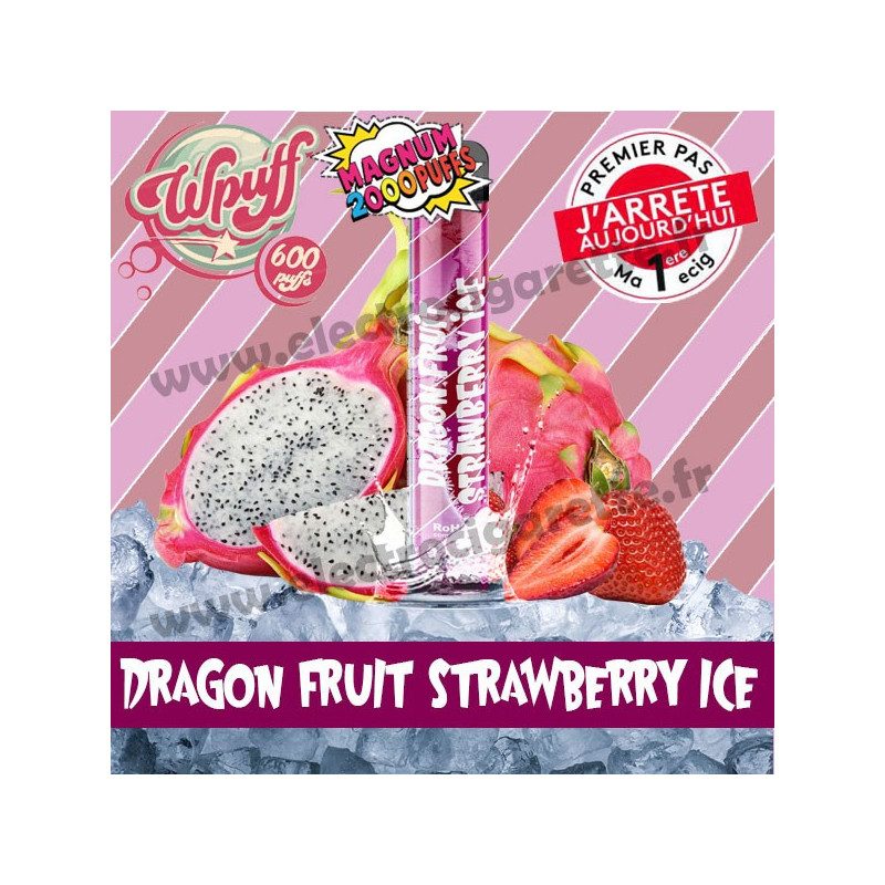 Dragon Fruit Strawberry Ice - Wpuff Magnum - Vape Pen - Cigarette jetable