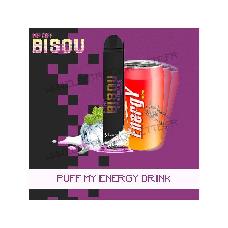 Puff My Energy Drink - Bisou - Vape Pen - Cigarette jetable