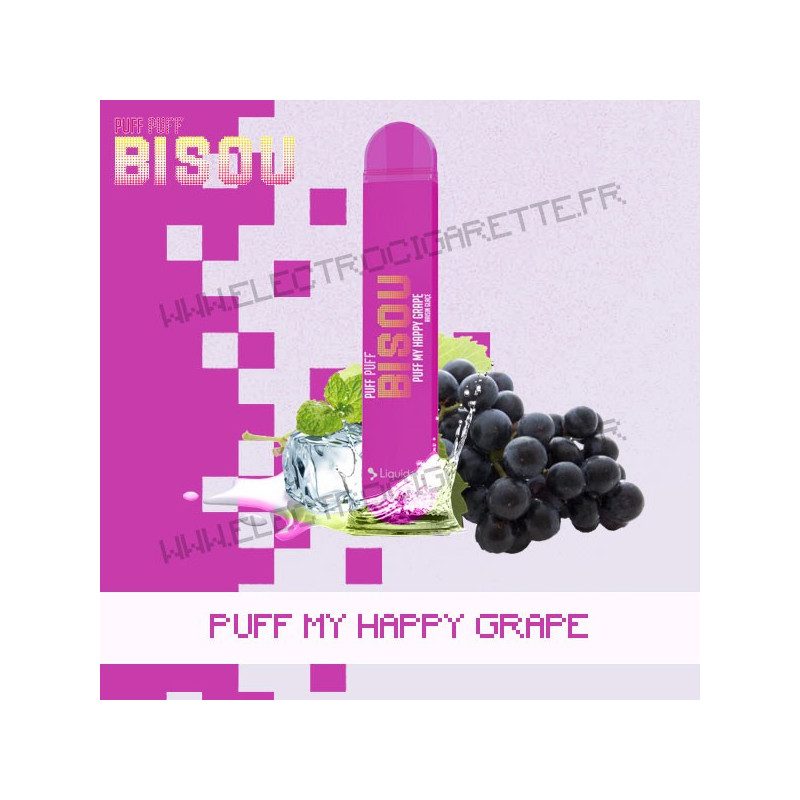 Puff My Happy Grape - Bisou - Vape Pen - Cigarette jetable