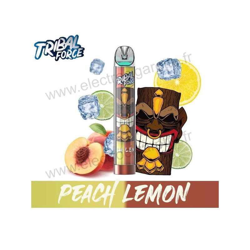 Peach Lemon - Tribal Force - Vape Pen - Cigarette jetable