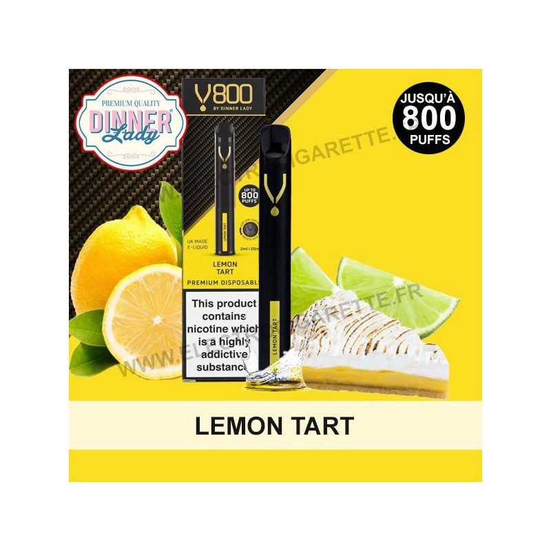Lemon Tart - Dinner Lady v800 - Puff - Cigarette jetable