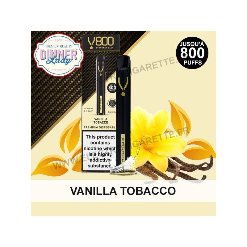 Vanilla Tobacco - Dinner Lady v800 - Puff - Cigarette jetable