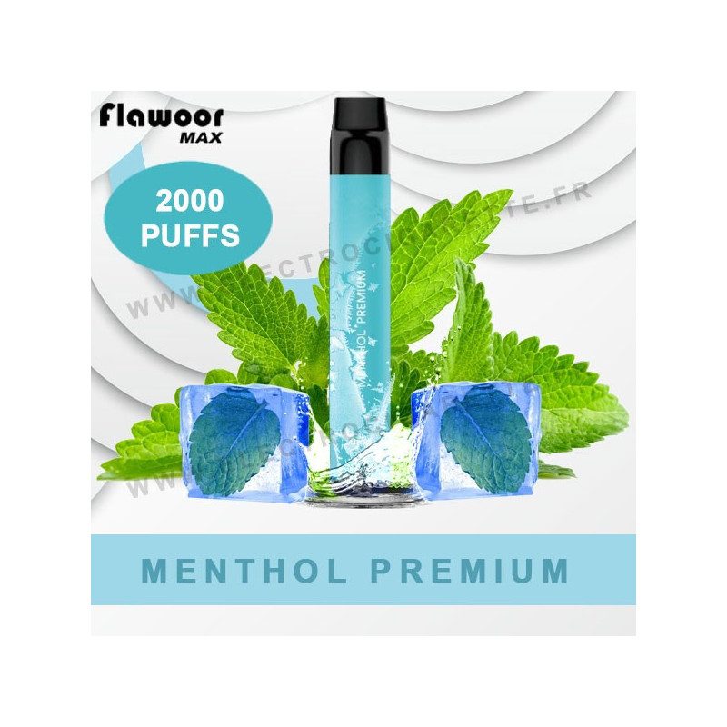 Menthol Premium - Flawoor Max - 2000 Puffs - Vape Pen - Cigarette jetable