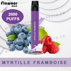 Myrtille Framboise - Flawoor Max - 2000 Puffs - Vape Pen - Cigarette jetable