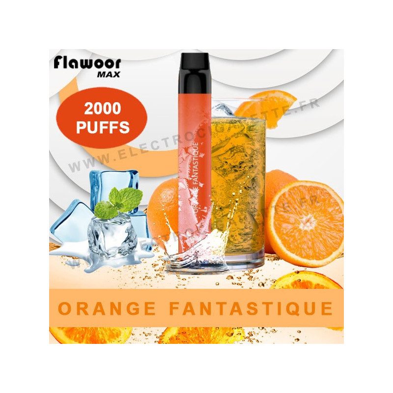 Orange Fantastique - Flawoor Max - 2000 Puffs - Vape Pen - Cigarette jetable