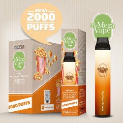 Pop Corn Caramel  - Ma mega vape - Cigarette jetable - Sans Nicotine