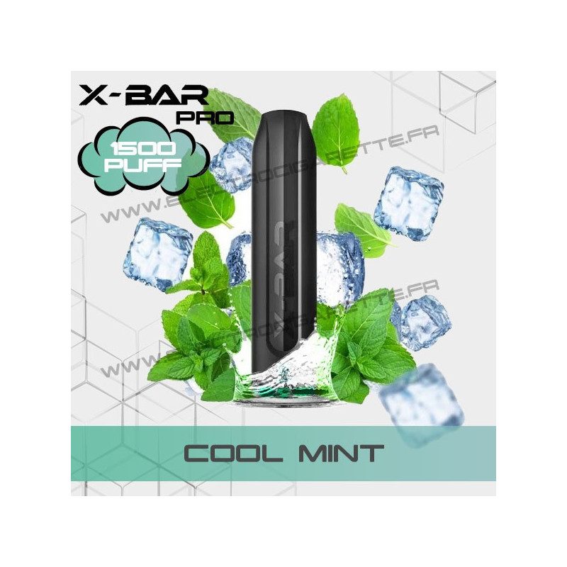 Cool Mint - X-Bar Pro - 1500 Puff - Vape Pen - Cigarette jetable