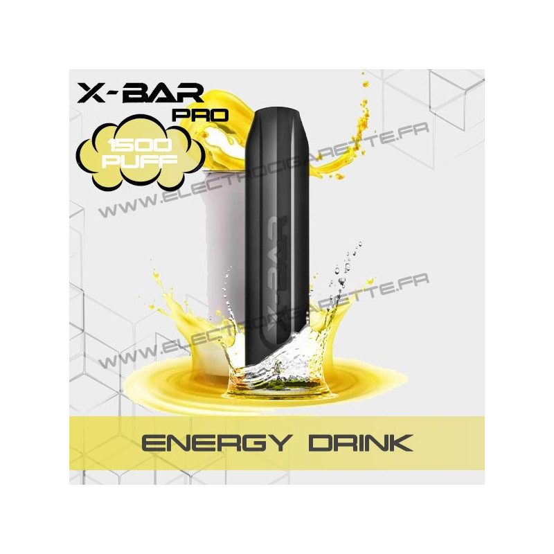 Energy Drink - X-Bar Pro - 1500 Puff - Vape Pen - Cigarette jetable