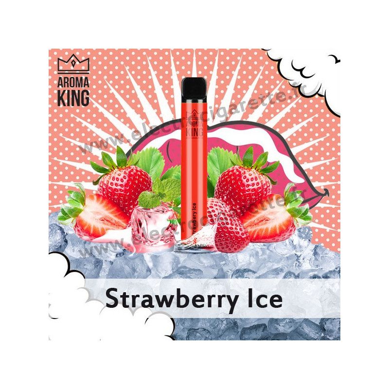 Strawberry Ice - Hookah - Aroma King - Vape Pen - Cigarette jetable