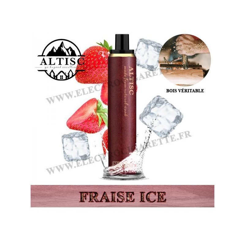 Fraise Ice - Puff Notus 1500 - Altisc - Vape Pen - Cigarette jetable