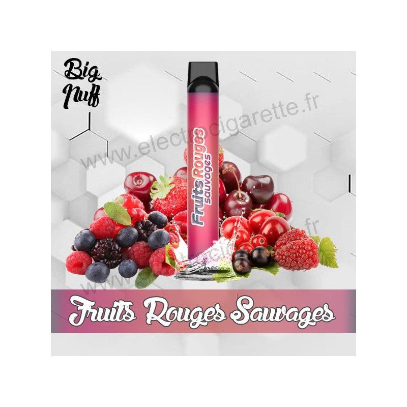 Fruits Rouges Sauvages - Big Puff - Vape Pen - Cigarette jetable
