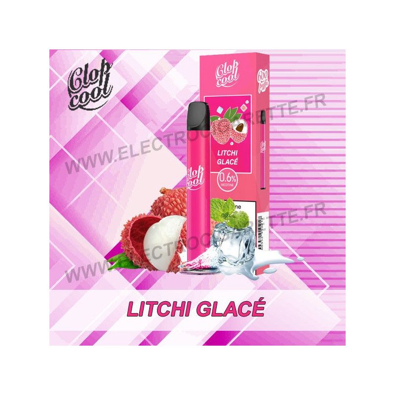 Litchi Glacé - Clop Cool - Vape Pen - Cigarette jetable