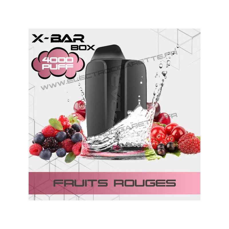 Fruits Rouges - X-Bar Box - Vape Pen - Cigarette jetable