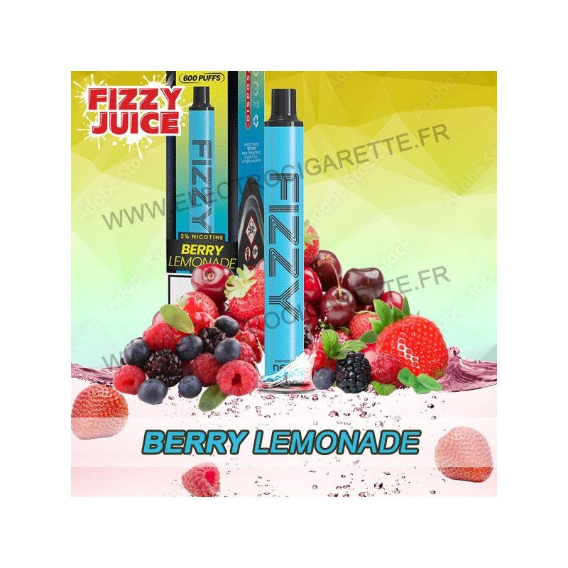 Berry Lemonade - Fizzy Juice Bar - Vape Pen - Cigarette jetable