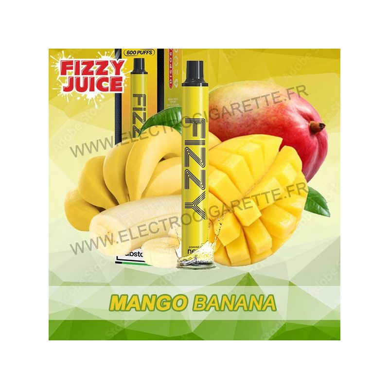 Mango Banana - Fizzy Juice Bar - Vape Pen - Cigarette jetable