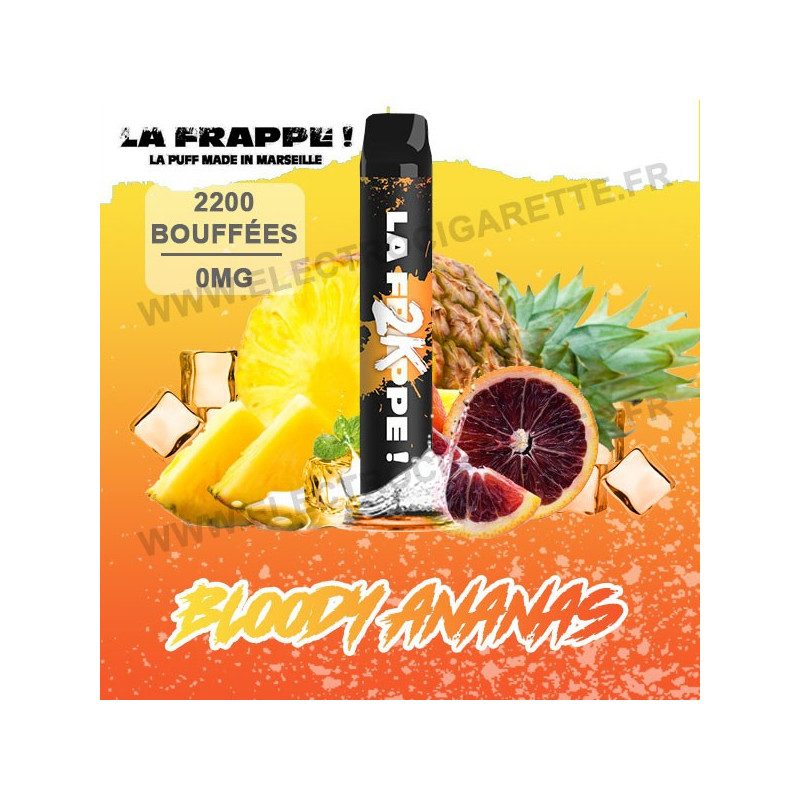 Bloody Ananas - Puff La Frappe 2K - 2200 Puffs - Vape Pen - Cigarette jetable - 2200 Buffées
