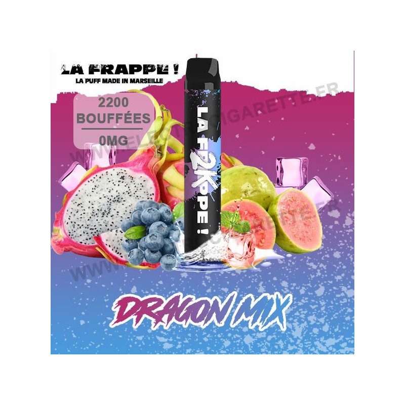 Dragon Mix - Puff La Frappe 2K - 2200 Puffs - Vape Pen - Cigarette jetable - 2200 bouffées