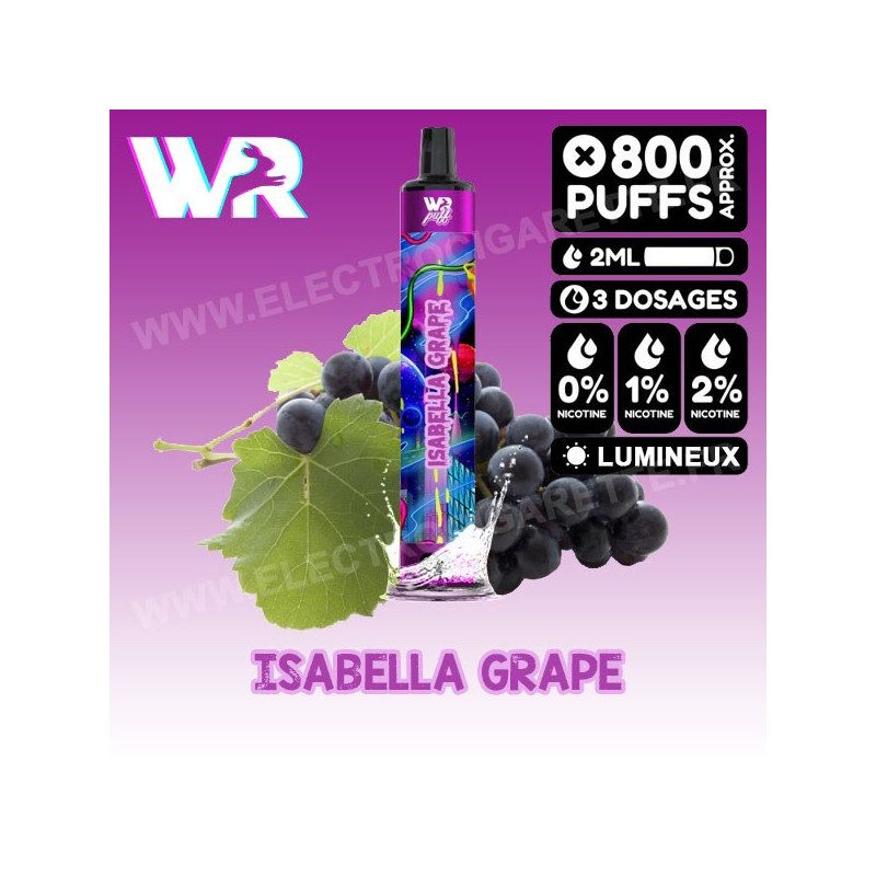 Isabella Grape - White Rabbit Puff - 800 Puffs - Vape Pen - Cigarette jetable