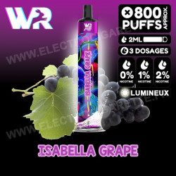 Isabella Grape - White Rabbit Puff - 800 Puffs - Vape Pen - Cigarette jetable - Effet lumineux