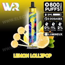 Lemon Lollipop - White Rabbit Puff - 800 Puffs - Vape Pen - Cigarette jetable - Effet lumineux