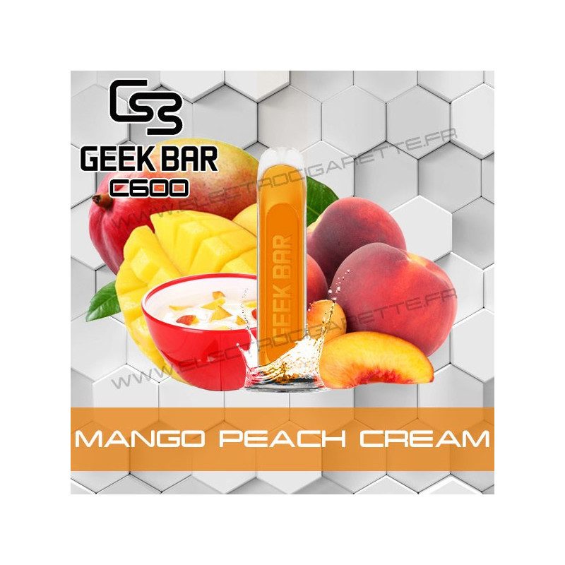 Mango Peach Cream - Geek Bar C600 - Geek Vape - Vape Pen - Cigarette jetable