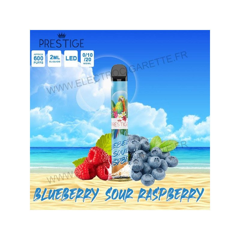 Blueberry Sour Raspberry - Prestige Puff - Vape Pen - Cigarette jetable