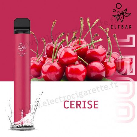 Cerise - Elf Bar 1500 - 850mah 4.8ml - Vape Pen - Cigarette jetable