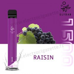 Raisin - Elf Bar 1500 - 850mah 4.8ml - Vape Pen - Cigarette jetable