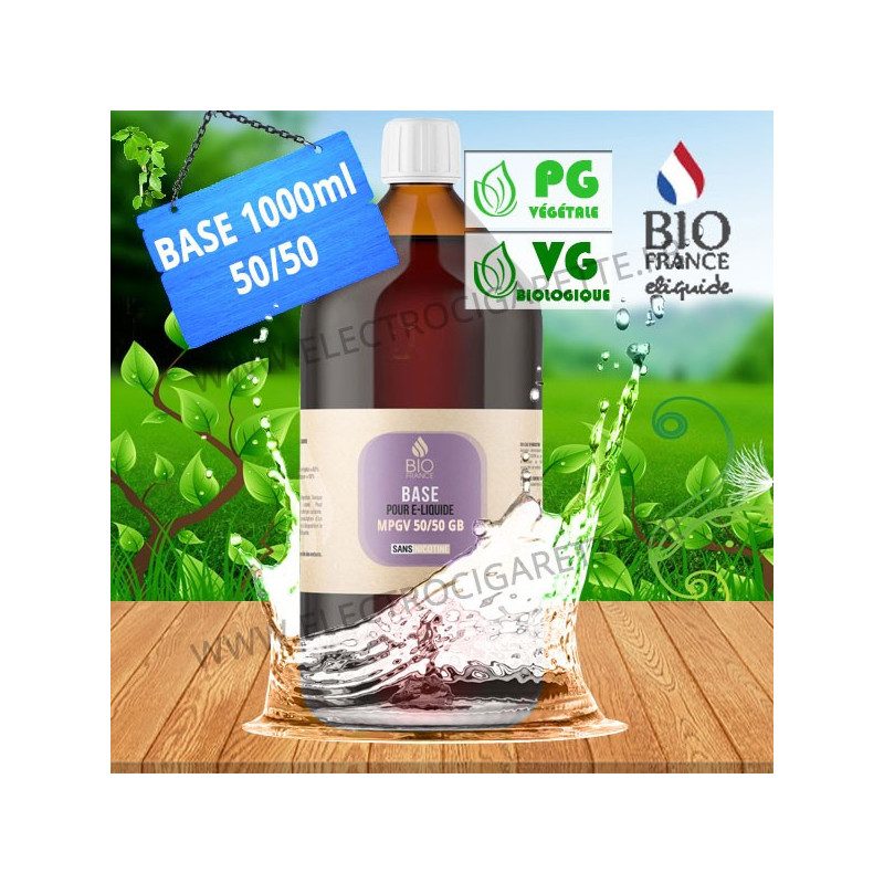 Base e-liquide - Bio France - 1000 ml - 50/50
