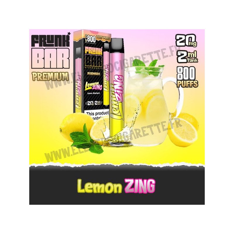 Lemon Zing - Frunk Bar Premium - Vape Pen - Cigarette jetable