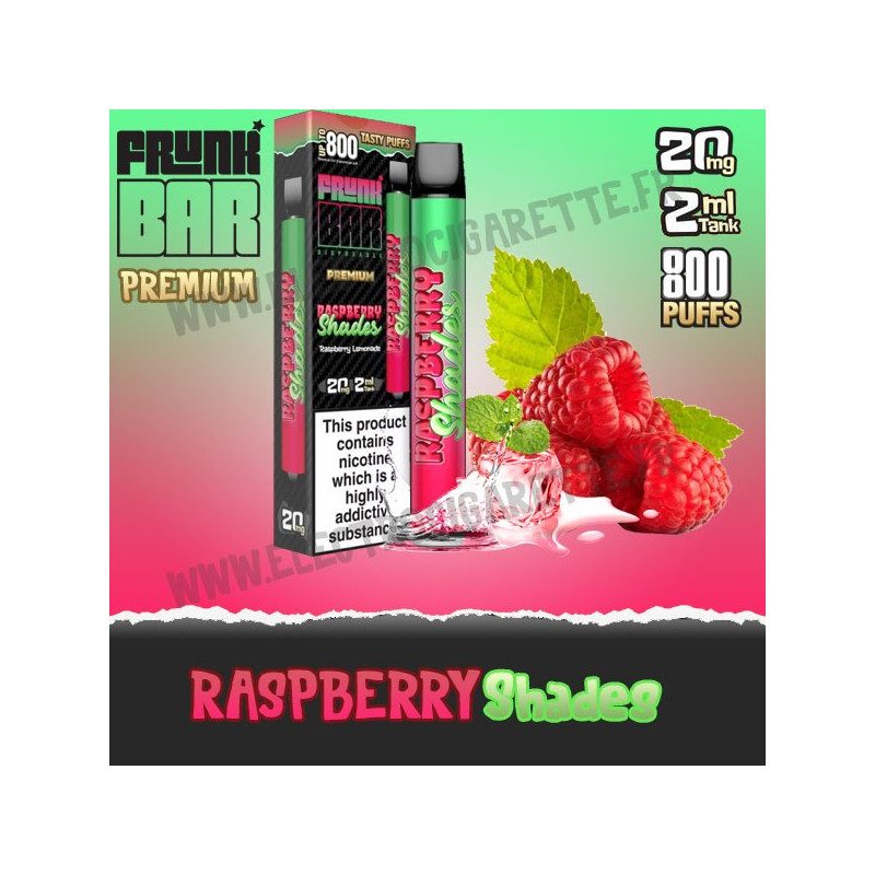 Raspberry Shades - Frunk Bar Premium - Vape Pen - Cigarette jetable