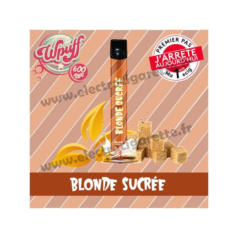 Blonde Sucrée - Wpuff - Vape Pen - Cigarette jetable - 600 puffs