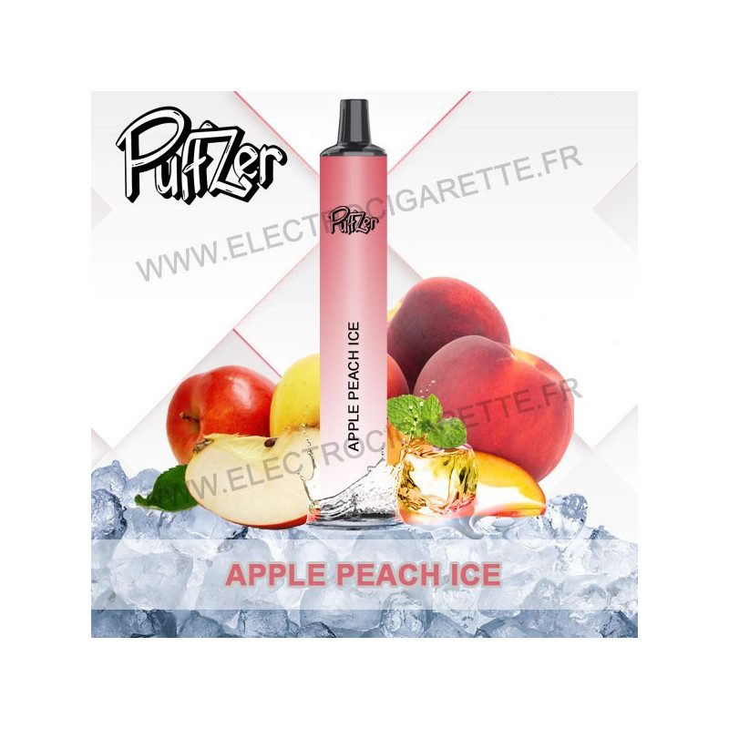 Apple Peach Ice - Puffzer - Vape Pen - Puff Cigarette jetable - 600 puffs