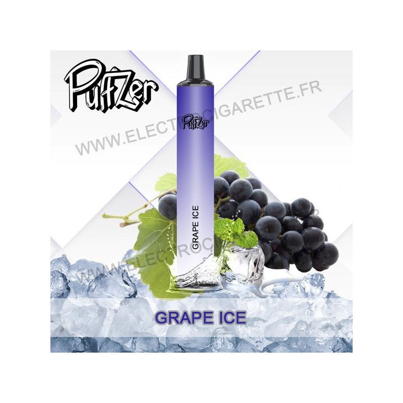 Grape Ice - Puffzer - Vape Pen - Puff Cigarette jetable - 600 puffs