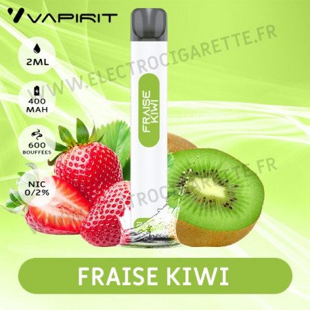 Fraise Kiwi - A2 - Vapirit - Vape Pen - Cigarette jetable - 600 puffs