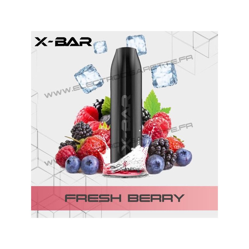 Fresh Berry - X-Bar - Vape Pen - Cigarette jetable