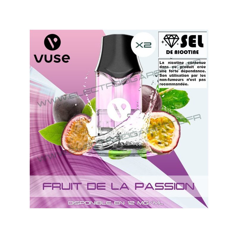 Cartouche EPOD Fruit de la Passion - Pod VPro ePod - 2 x Capsules - Vuse (ex Vype) Cartouche EPOD Fruit de la Passion - Pod VPro ePod - 2 x Capsules - Vuse (ex Vype)