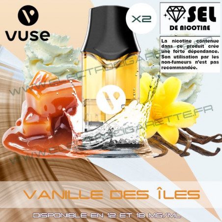Cartouche EPOD Vanille des Îles - Pod VPro ePod - 2ml - 2 x Capsules - Vuse (ex Vype)