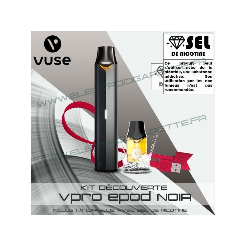 Batterie ePod Black avec 1 x cable USB - Vuse (ex Vype) Batterie ePod Black avec 1 x cable USB - Vuse (ex Vype)