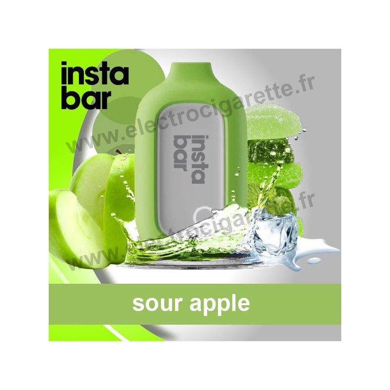 Sour Apple - Instabar - Vape Pen - Cigarette jetable